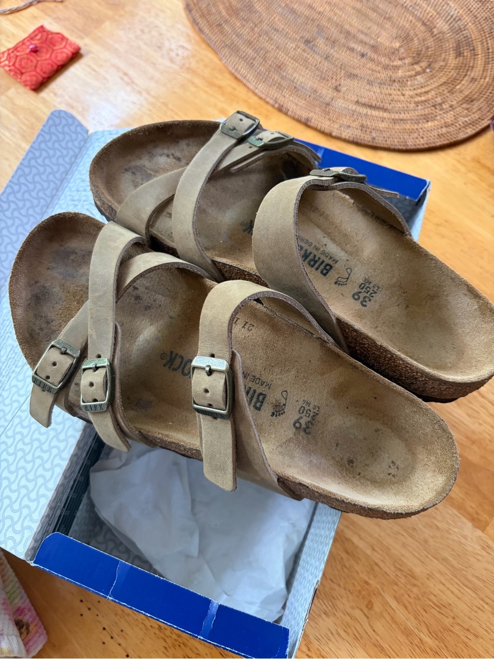 Birkenstock Women’s Franca Sandals in Tabacco Brown